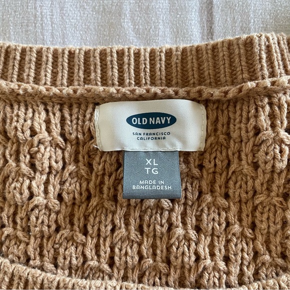 Old Navy Popcorn Stitch Knit Sweater Women’s XL Textured Winter Cozy Cottage - Picture 7 of 14